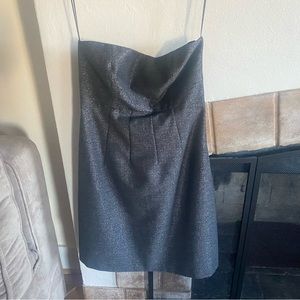 Theory sparkly grey wool dress